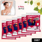 Disposable underarm sweat pads in a pack, highlighting absorbency.