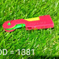 Detailed close-up of the automatic needle threader for precise threading.