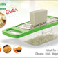 Versatile Quickslice cheese grater and vegetable slicer with multiple blades for food prep.