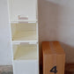 Demonstration of the easy foldable design of the versatile storage cabinet for compact storage.