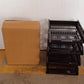 A drawer of the office file rack being opened on an office desk.