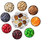 Multi-compartment Rotating Dry Fruit Tray on a table, ready for serving guests.