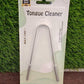 MintGuard tongue cleaner held in hand, showing its ergonomic design and size.