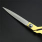 Sharp gold-plated scissors ready for seamless cutting of fabrics and leather.