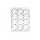 Close-up of the durable plastic egg tray, highlighting its BPA-free material.