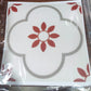 Dimensions of the 8x8 inch Peel and Stick Tile for home decoration.