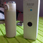 Close-up of the durable stainless steel construction and secure lid of the Bottlart water bottle.