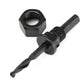 BoltForce wood hole saw set laid out, showcasing the complete range for DIY projects.