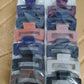 Assorted color matte rectangle hair claw clips set for women