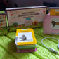 Complete set of the electric kids learning machine and educational flash cards.