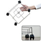 Portable square oil stand designed for easy carrying of kitchen essentials.