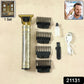 Set of electric hair trimmer and multiple comb attachments for versatile trimming