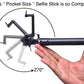 Flexible and lightweight selfie stick with aux wire showcasing its ergonomic grip.