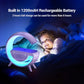 The smart night lamp providing warm light and playing music.