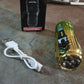 Handheld view of the mini 3 LED flashlight, emphasizing its compact and ergonomic design.
