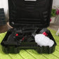Lifestyle shot of the portable car washer gun being used for outdoor cleaning.