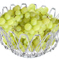 The foldable fruit basket shown in an open, wide configuration for larger produce.