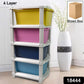 The multi-purpose plastic drawer organizer displayed in a modern living space, showcasing its versatility.