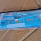 Top view of the 8-in-1 manicure set featuring professional nail care tools