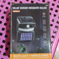 Lifestyle image of the Solar Bug Zapper providing light and pest control.