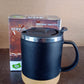 Profile view of 350ml insulated travel coffee mug by Konvex