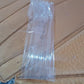 Clean and clear glass straws perfect for milkshakes and iced tea