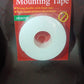 Close-up texture of double sided foam mounting tape surface