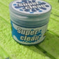 Velvet Wipe cleaning gel demonstrating its ability to lift dirt without leaving residue.