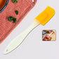 18 cm silicone cooking spatula on white background