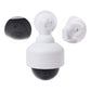 Detail of flashing red LED light on dummy CCTV camera by Safelix