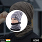 Model showcasing the soft woolen beanie scarf set for ultimate winter comfort.