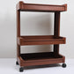 Elegant plastic serving trolley in a contemporary home setting.