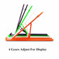 Foldable mobile phone holder stand ideal for travel and storage.