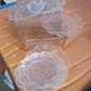 Brown box packaging used to ship 9-piece plastic bowl serving set safely