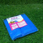 Blue zippered mesh bag for keeping vegetables fresh in the fridge.