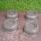 Vibration dampening pads with suction cups for washing machine