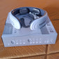 Closeup of electric massage device for neck and back with heat feature