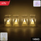 Mini lantern shaped battery operated LED decorative candle lamp