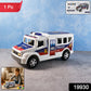 Close-up of Police Van Toy showing bright police decals and detailed design