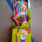 Components of the Kids Archery Set, including the bow, arrows, and target holder, arranged clearly.