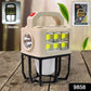 Compact solar camping lantern designed for easy portability