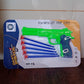 Complete set of the Aditi kids toy gun and five soft suction dart bullets.