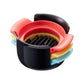 Dishwasher-safe egg slicer, highlighting its easy-to-clean stainless steel construction.