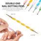 Comparison of tip sizes in the nail art pen set.