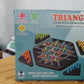 Family playing Triangle Puzzle Board Game promoting fun and educational bonding