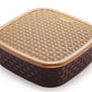 Top-down view of the Masala Dabba, highlighting individual spice compartments.