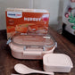 Transparent locking lid lunch box perfect for office and school