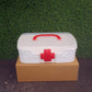 Medicine storage box displayed in a home setting, demonstrating its practical use for organising medical essentials.