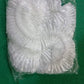 Large disposable dust cover applied to a set of furniture pieces.