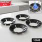 Gas stove flame protector ring fitted on burner for improved flame control
